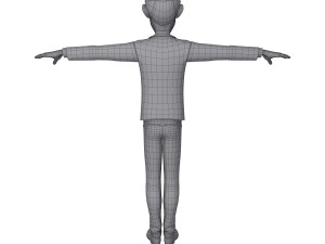 man cartoon professor 01 3D Модель