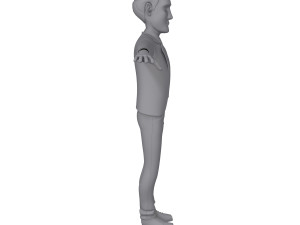 man cartoon professor 01 3D Модель