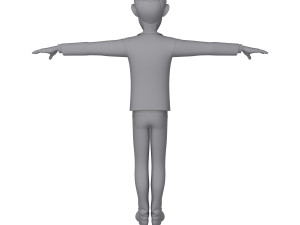 man cartoon professor 01 3D Модель