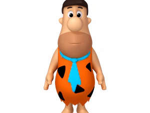 fred flintston cartoon 3D Model