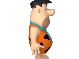fred flintston cartoon Model 3D