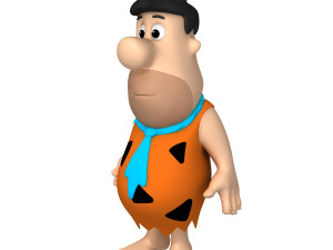 fred flintston cartoon Model 3D