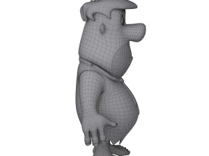 fred flintston cartoon 3D Model