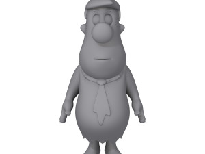 fred flintston cartoon Model 3D