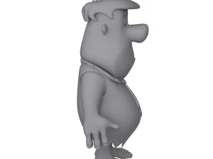 fred flintston cartoon 3D Model