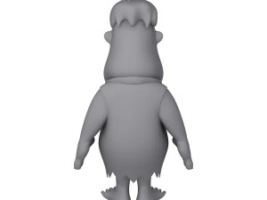 fred flintston cartoon 3D Model