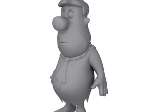 fred flintston cartoon Model 3D