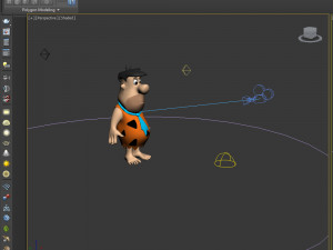 fred flintston cartoon Model 3D
