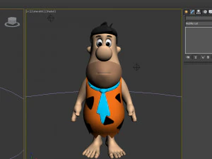 fred flintston cartoon 3D Model