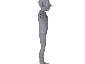 man cartoon professor 02 3D-Modell