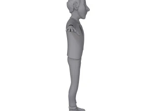 man cartoon professor 02 3D Model