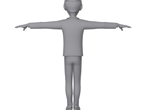 man cartoon professor 02 3D-Modell