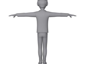 man cartoon professor 02 3D Model