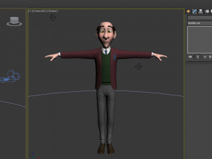 man cartoon professor 02 3D-Modell
