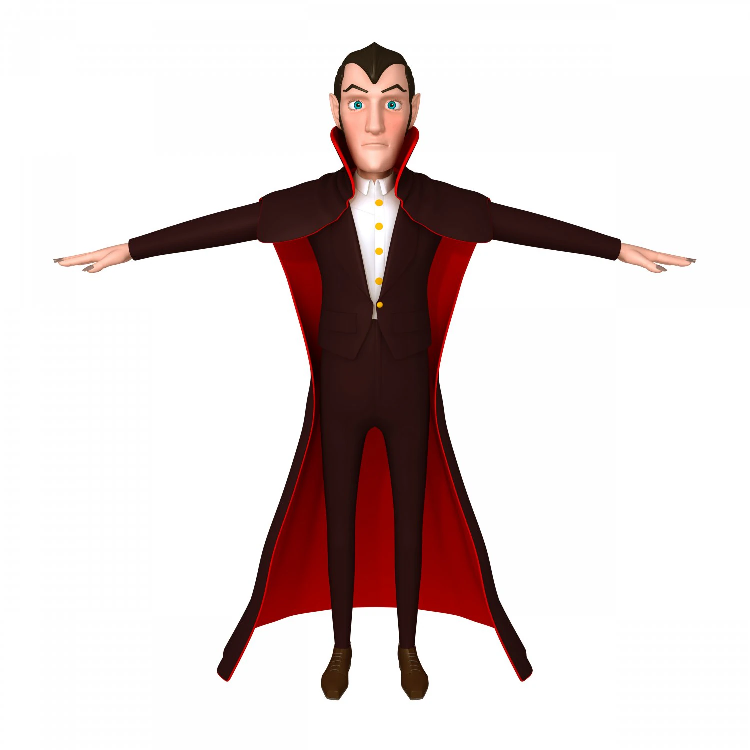 ドラキュラ漫画 3Dモデル .c4d .max .obj .3ds .fbx .stl .blend 