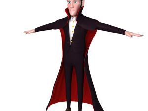 dracula cartoon Modèle 3D