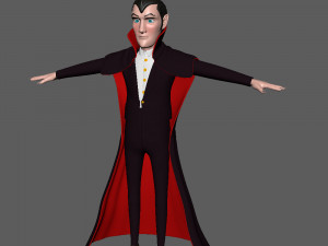 dracula cartoon Modèle 3D