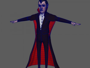 dracula cartoon Modèle 3D