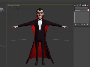 dracula cartoon Modèle 3D