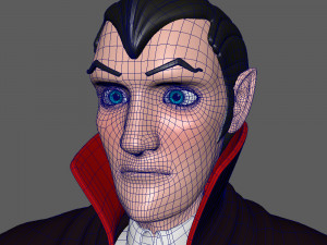 dracula cartoon Modèle 3D