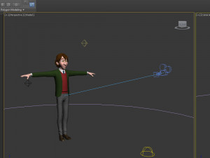 student young man cartoon 01 Model 3D