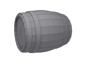 barrel cartoon 3D 模型