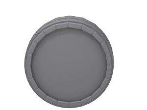 barrel cartoon 3D 模型
