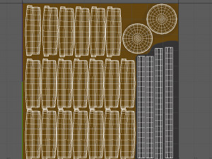 barrel cartoon 3D 模型