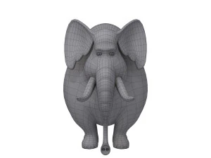 elephant cartoon 3D Model
