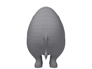 elephant cartoon 3D 模型