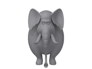 elephant cartoon 3D Model