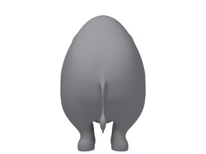 elephant cartoon 3D Model