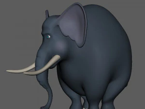 elephant cartoon 3D Model
