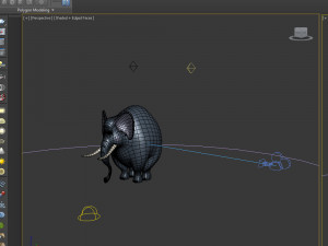 elephant cartoon 3D 模型