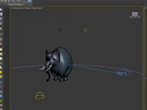 elephant cartoon 3D Model