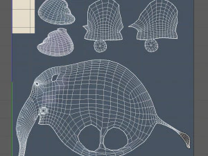 elephant cartoon 3D Model