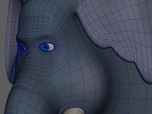 elephant cartoon 3D Model