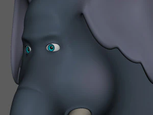elephant cartoon 3D Model