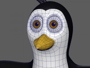 penguin cartoon 3Dモデル