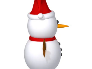 snowman cartoon 3D Model