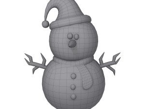 snowman cartoon Model 3D