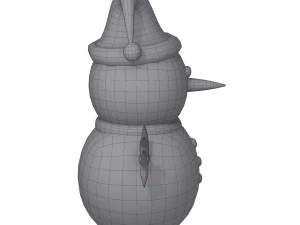 snowman cartoon 3D Model