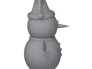 snowman cartoon 3D Model
