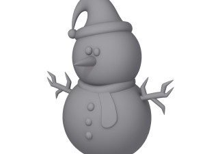 snowman cartoon Model 3D