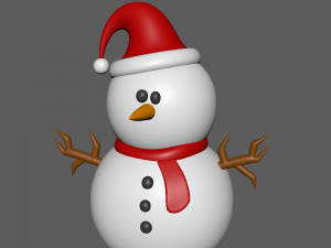 snowman cartoon Model 3D