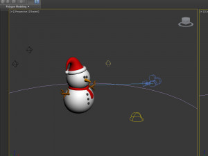 snowman cartoon Model 3D