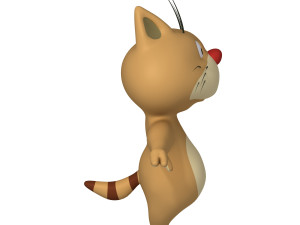 cat cartoon 02 Modello 3D