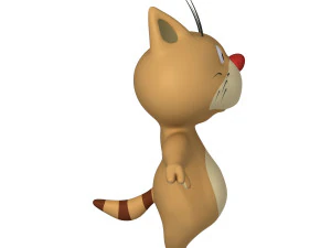 cat cartoon 02 3D Model