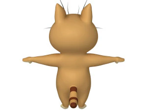 cat cartoon 02 3D Model
