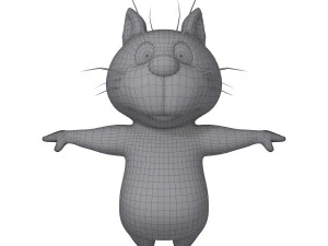 cat cartoon 02 3D Model